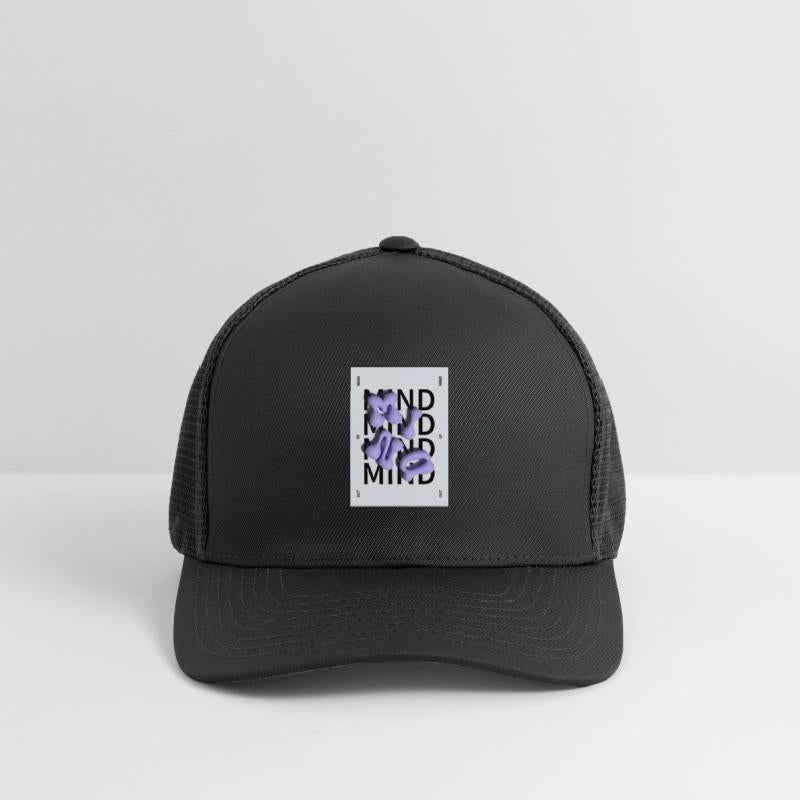 Abstract Purple Blob Typography Design