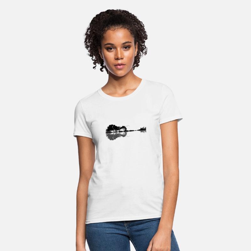 Acoustic Guitar Forest Nature Reflection Musician