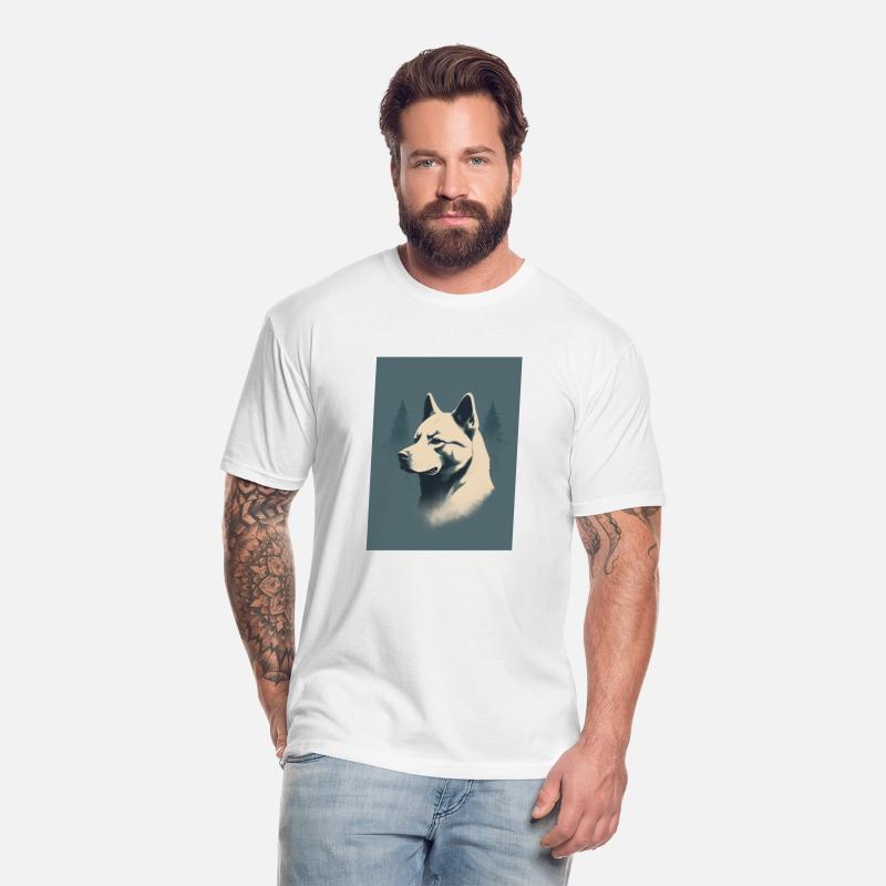 Akita Dog 1 - Japanese Retro Style