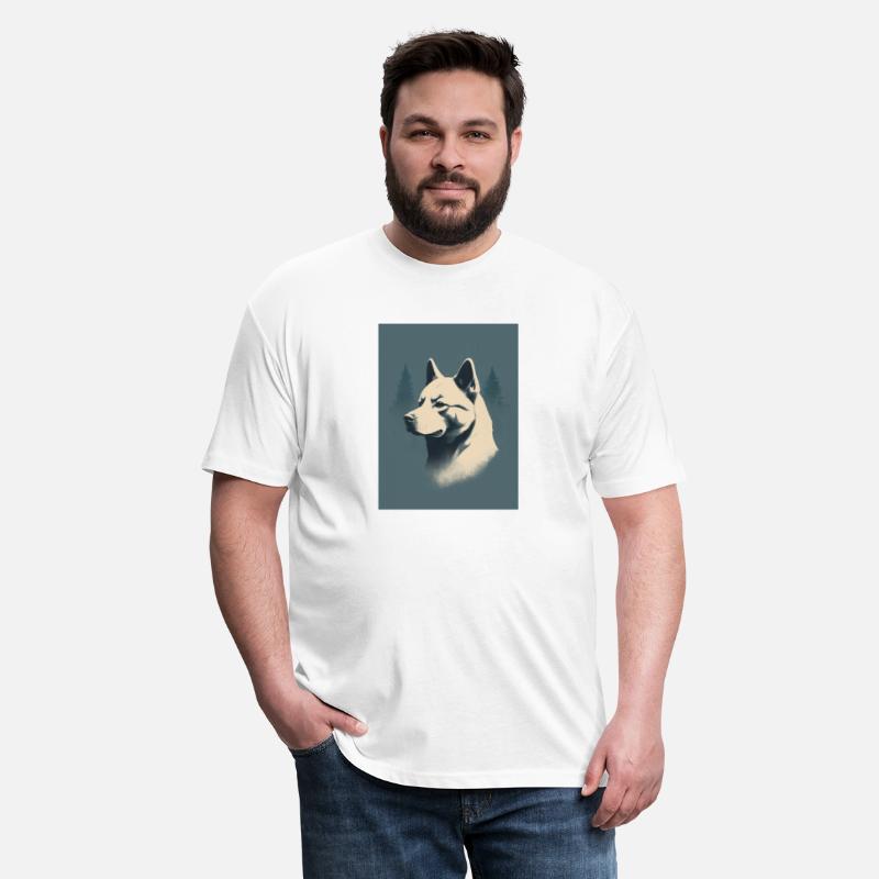 Akita Dog 1 - Japanese Retro Style