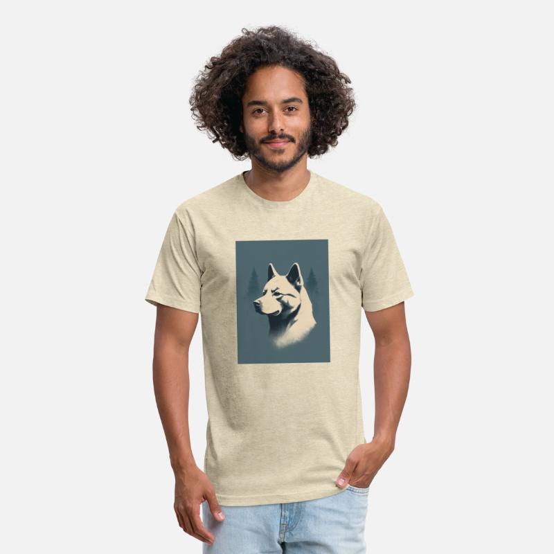 Akita Dog 1 - Japanese Retro Style