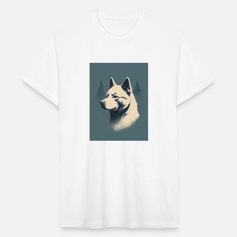 Akita Dog 1 - Japanese Retro Style
