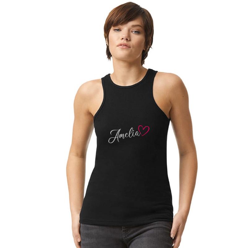 Amelia Name Pink Heart