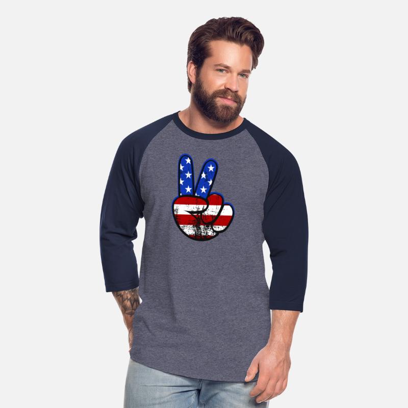 American Flag Peace Sign Hand