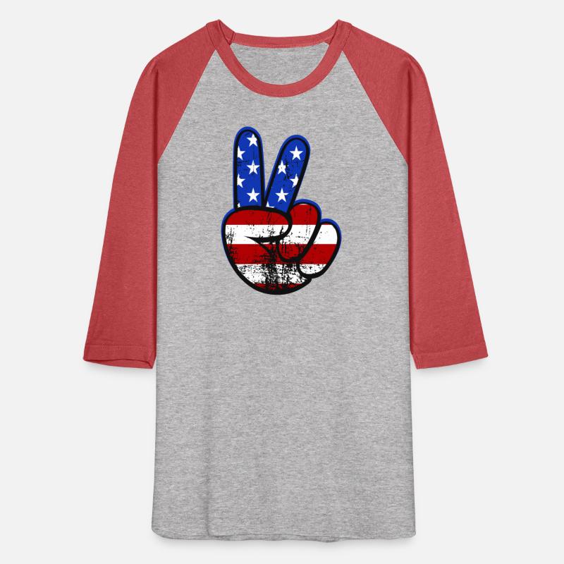 American Flag Peace Sign Hand