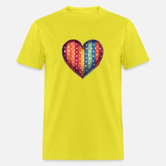 American Pride - Rainbow Colored Stars and Stripes