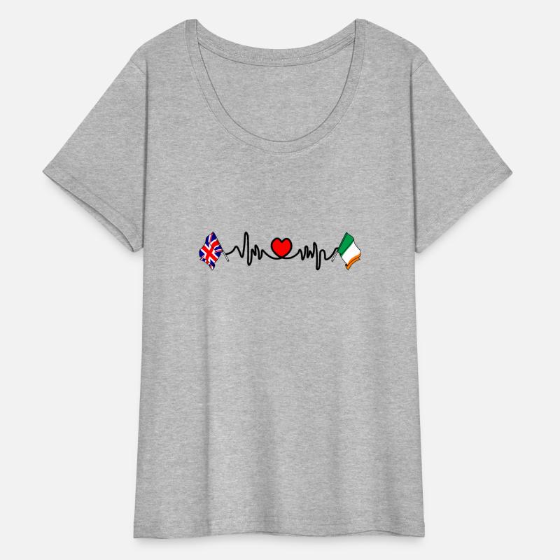 ardio heart with flag England and flag Ireland