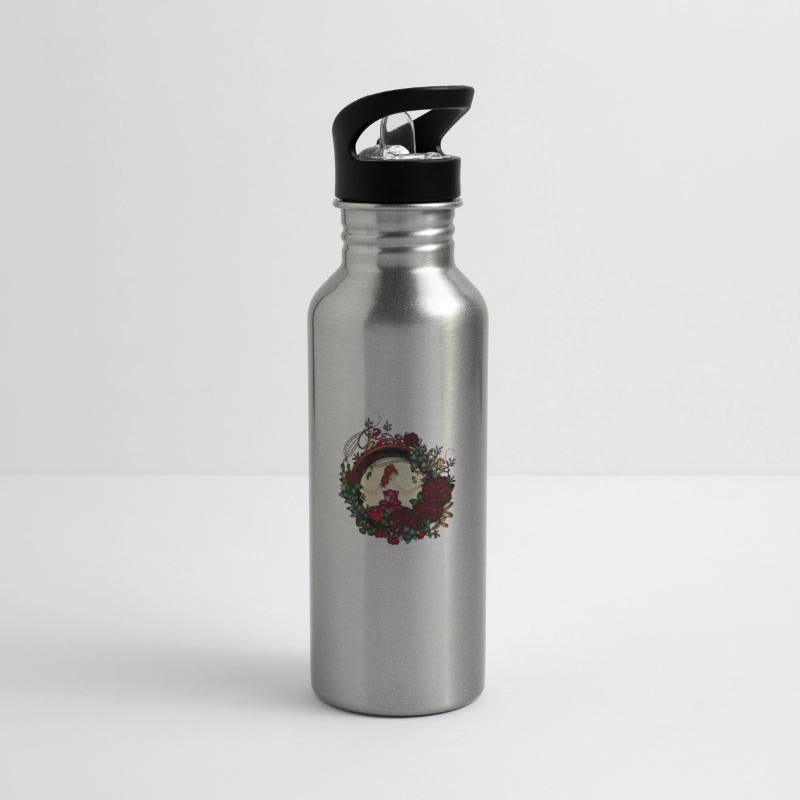 Art Nouveau princess in the rose garden