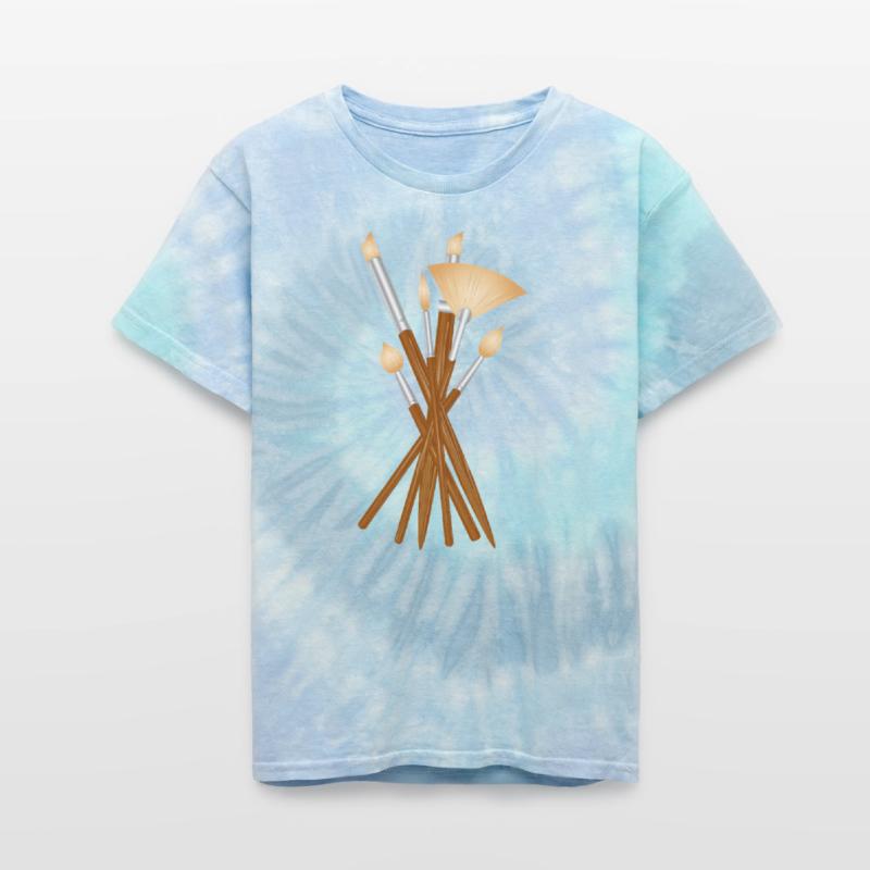 Artist brush set in various shapes