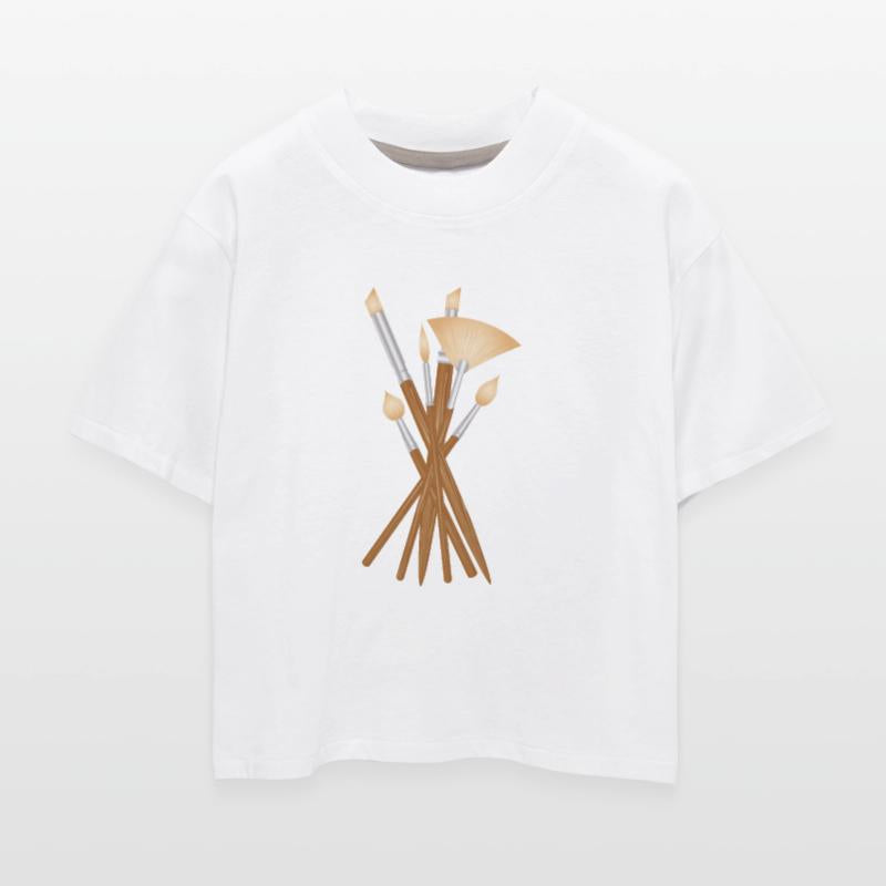 Artist brush set in various shapes