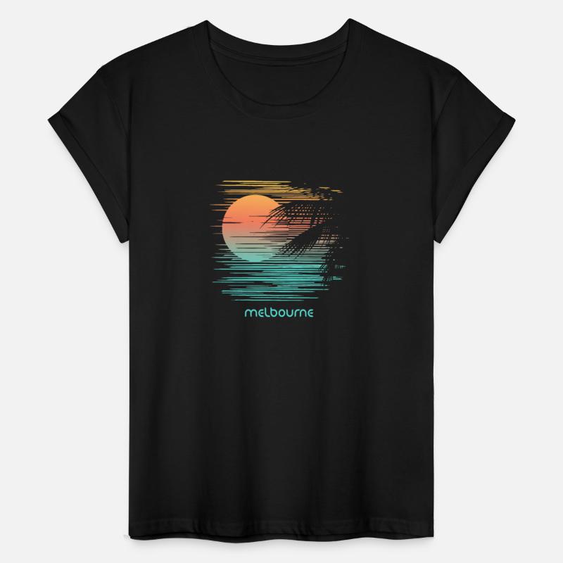 Artistic Melbourne Australia Palm Tree Vacation