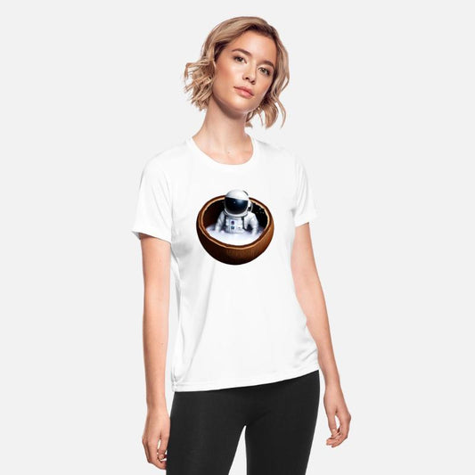 Astronaut in a coconut