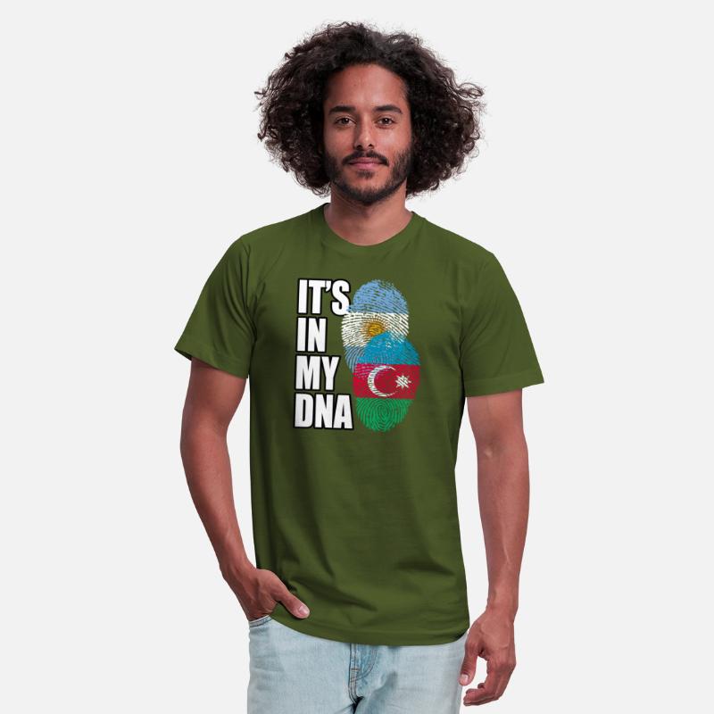 Azerbaijani And Argentinian Mix Heritage DNA Flag