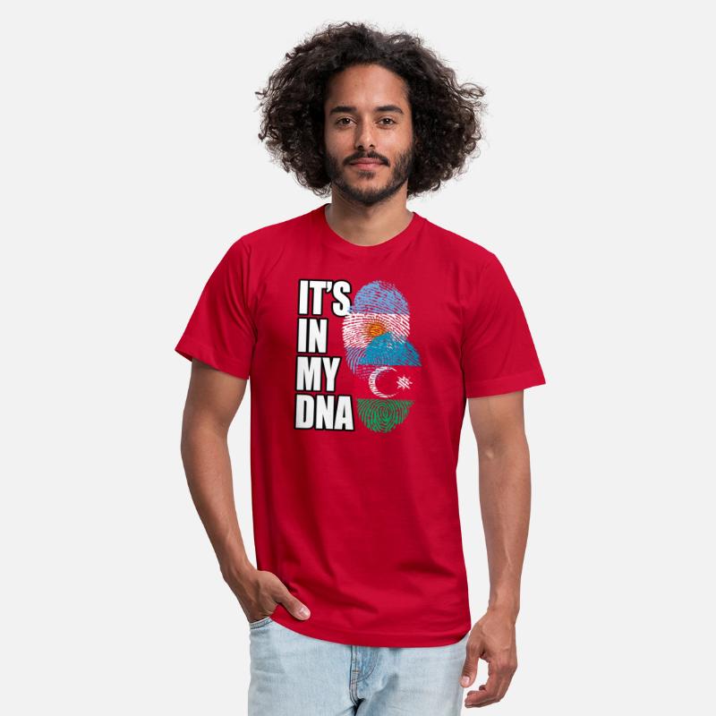 Azerbaijani And Argentinian Mix Heritage DNA Flag