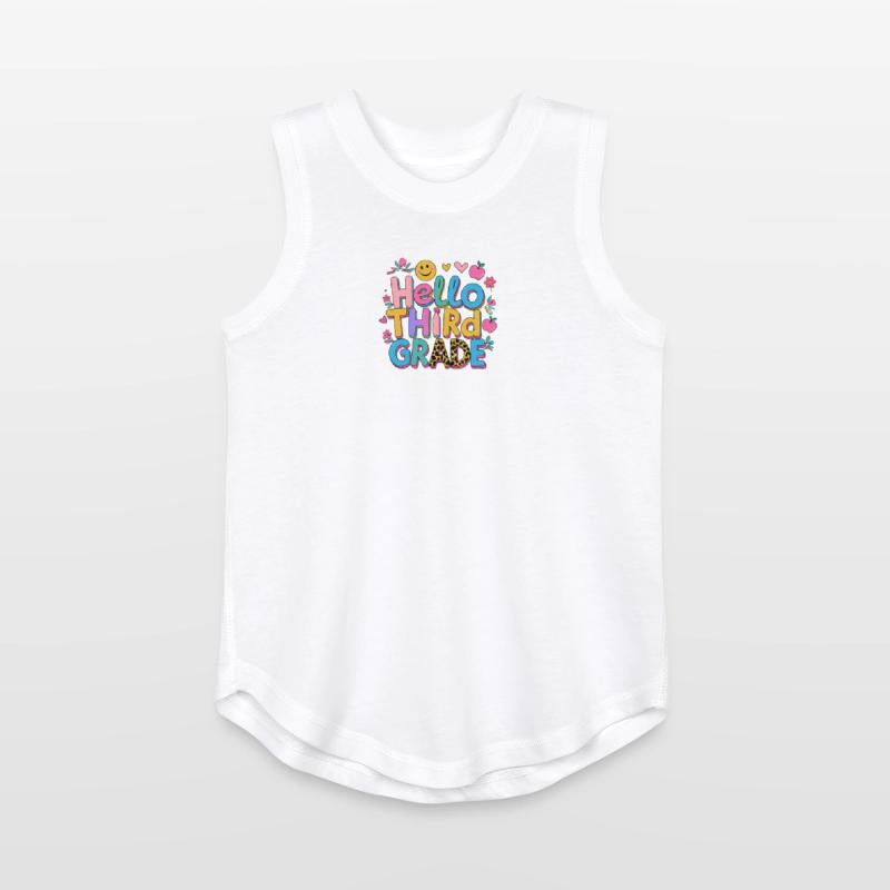 back-to-school-Colorful Hello Third Grade Design