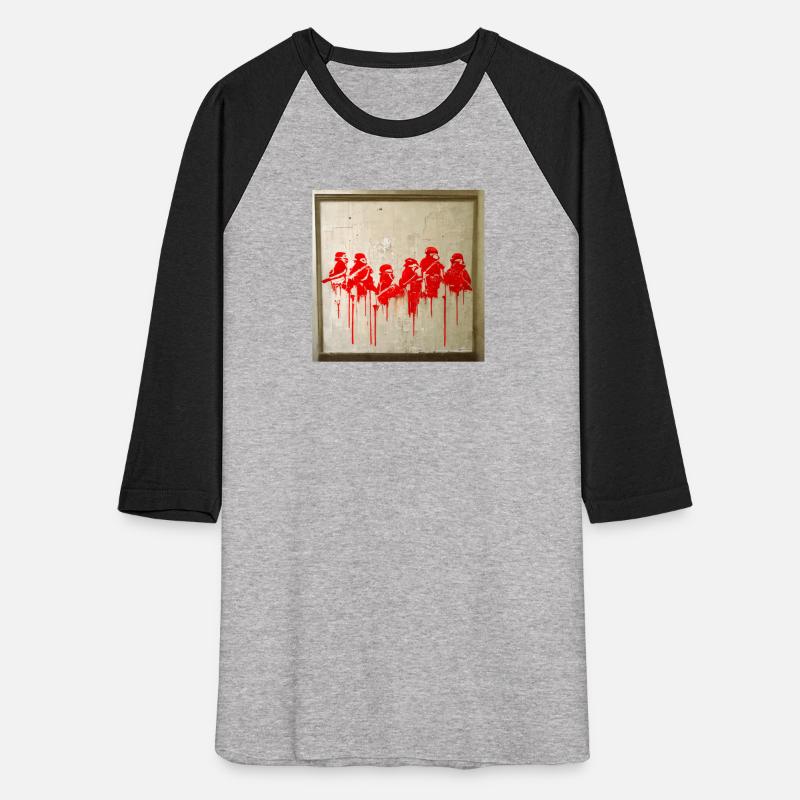 Banksy Style War scene graffiti