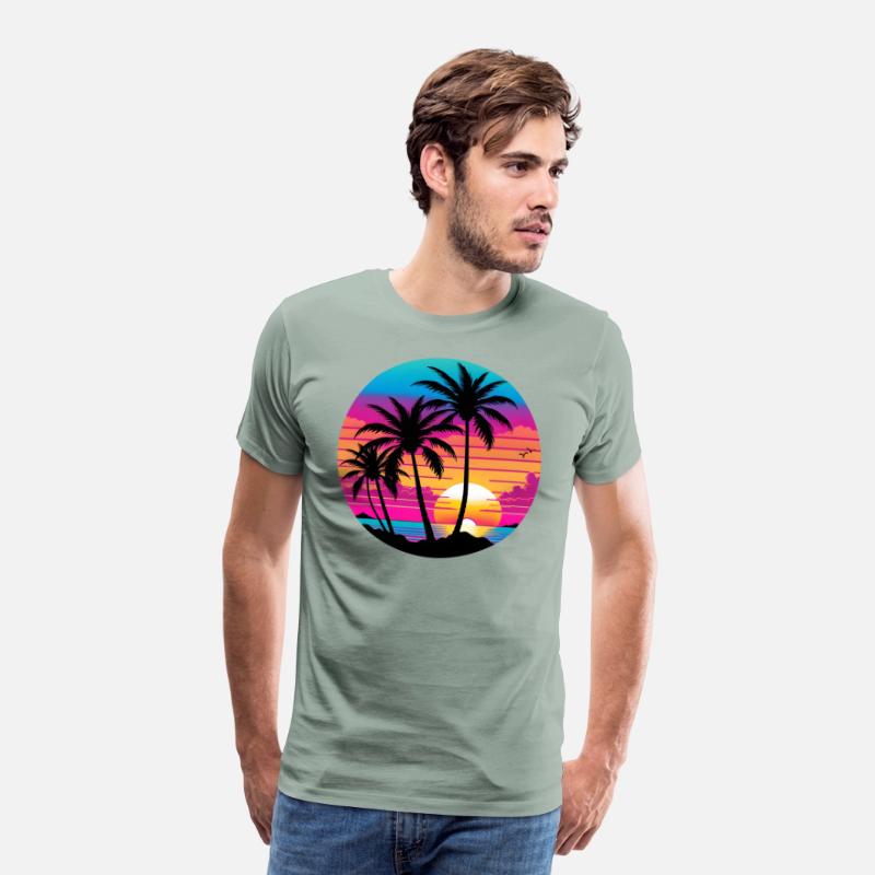 Beautiful and colorful beach sunset.