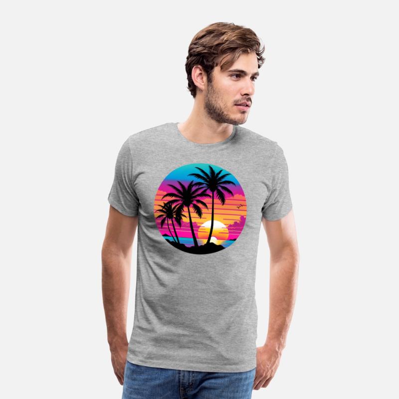 Beautiful and colorful beach sunset.