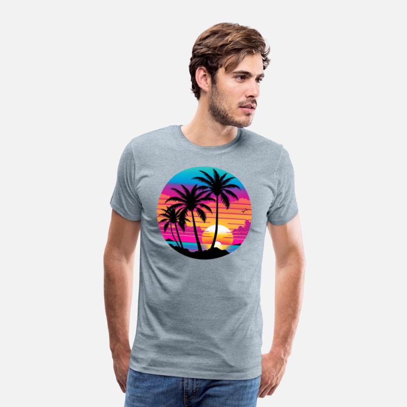 Beautiful and colorful beach sunset.