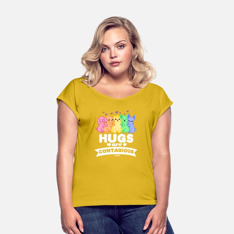 Beautiful dog family cuddle pets