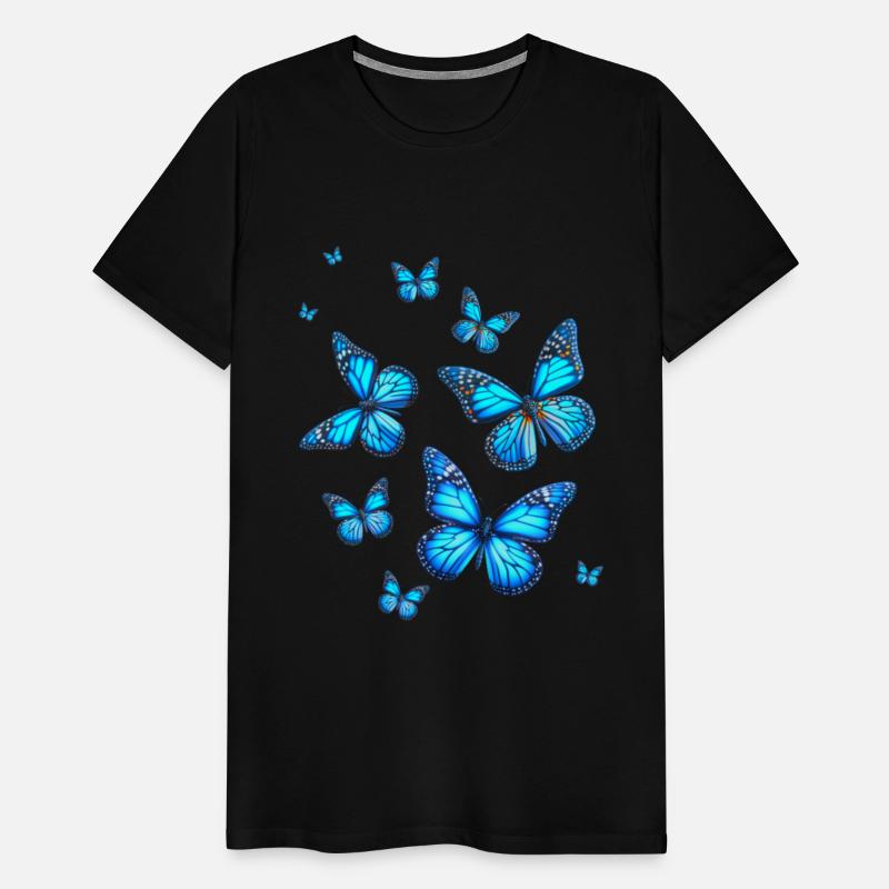 Blue Butterfly Art Garden Beautiful Butterflies