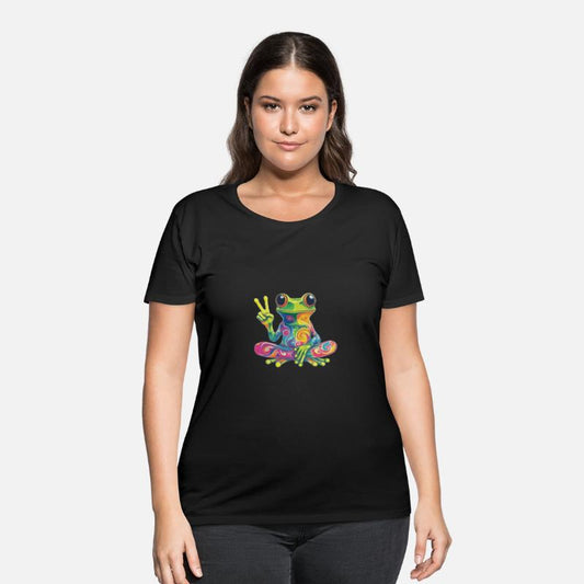 Boho Psychedelic Frog