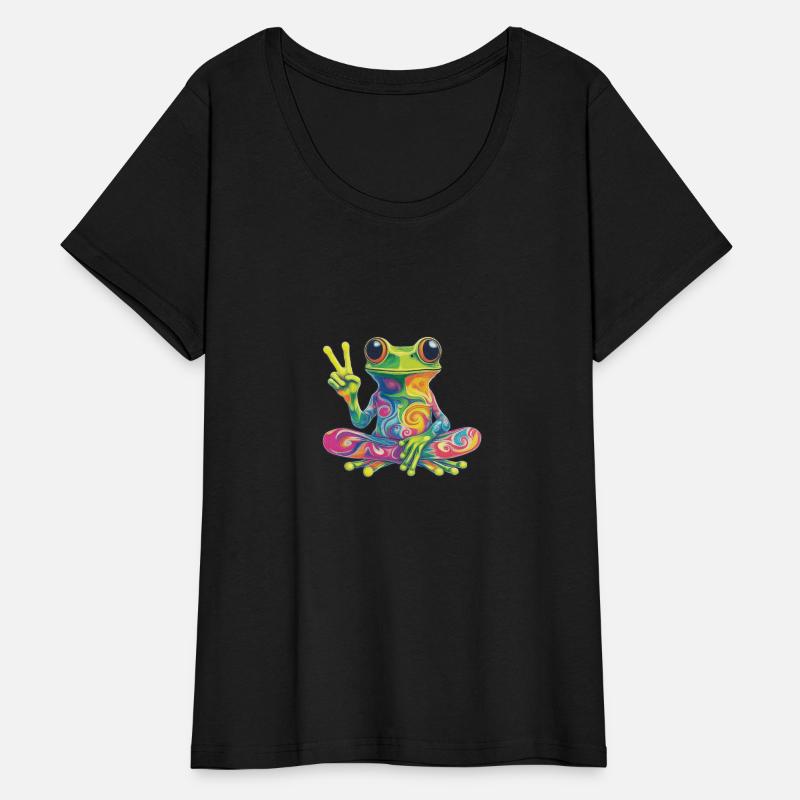 Boho Psychedelic Frog