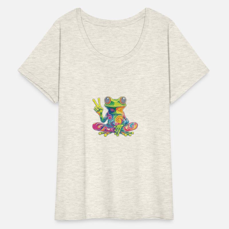 Boho Psychedelic Frog