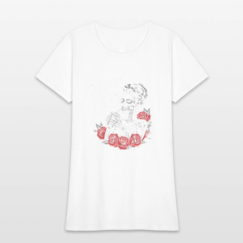 Born Lucky Skeleton Girl – Retro Tattoo Style