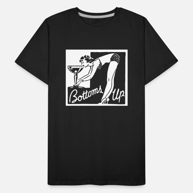 Bottoms Up Cocktail Lounge PinUp Vintage Matchbook