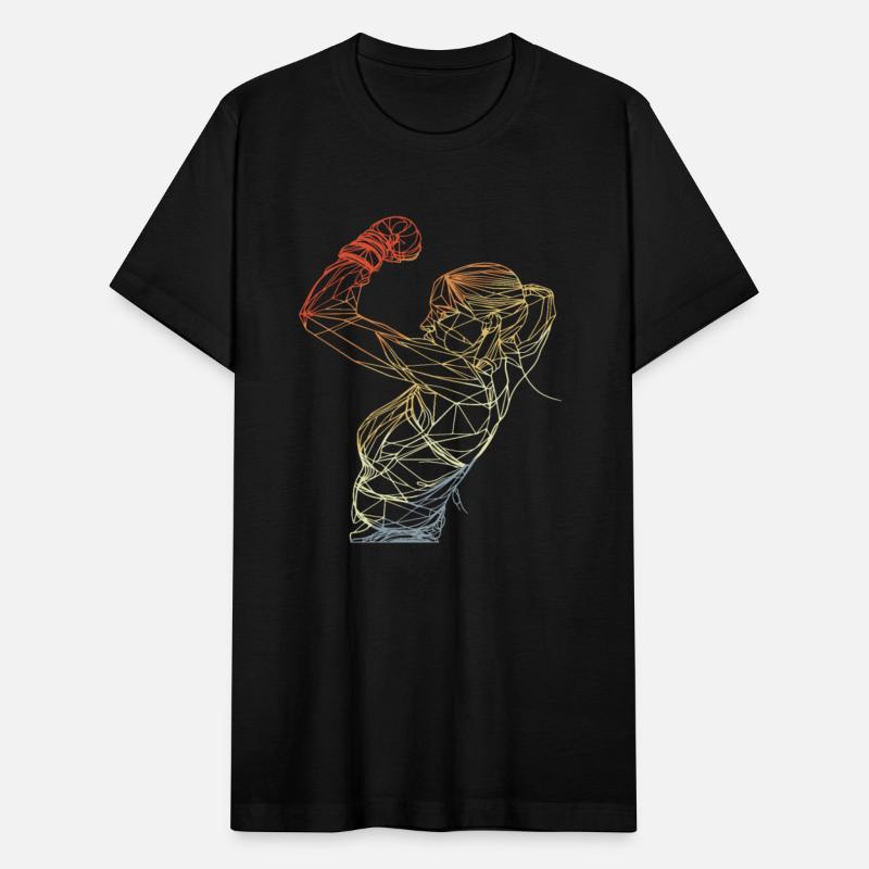 Boxer Girl One Line Drawing