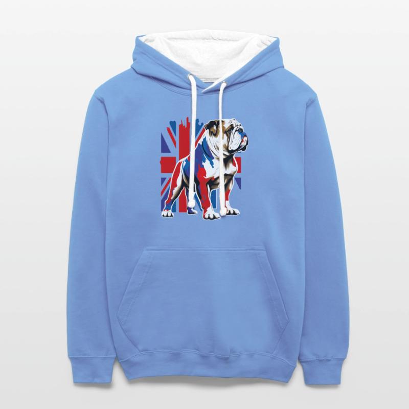 British Bulldog With Union Jack Flag King Charles