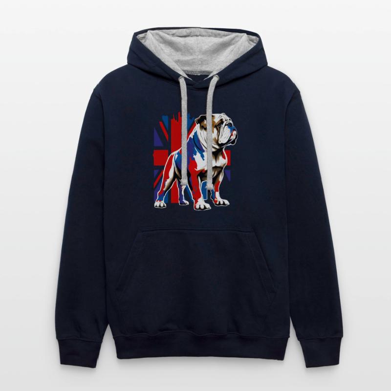 British Bulldog With Union Jack Flag King Charles