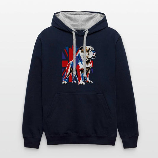 British Bulldog With Union Jack Flag King Charles