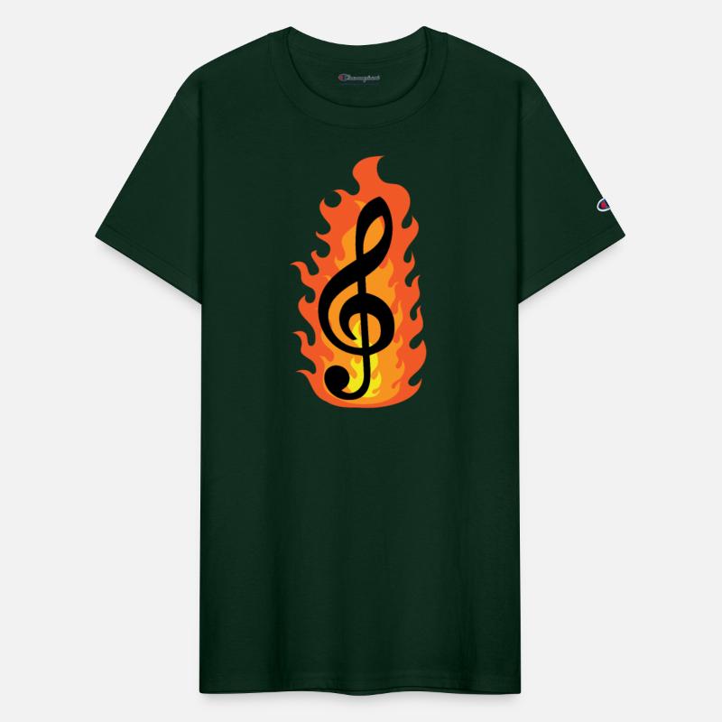 burning Clef Music Note
