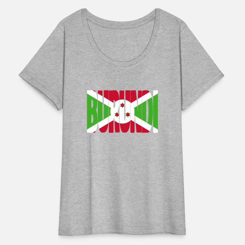 Burundi flag stencil