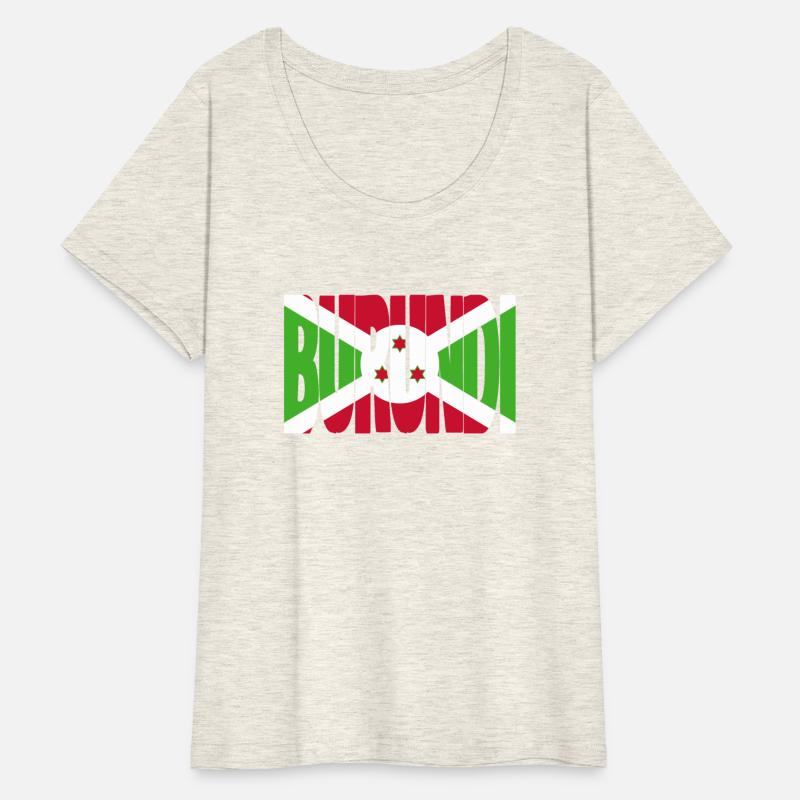 Burundi flag stencil