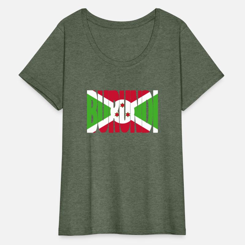 Burundi flag stencil