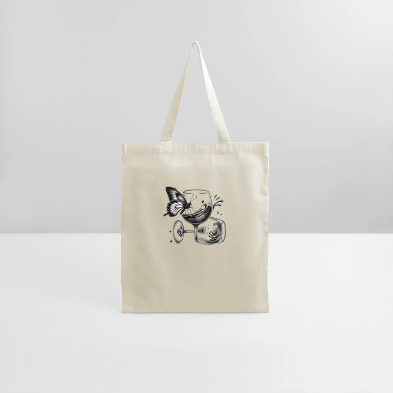 Butterfly and Wine Glasses in Motion