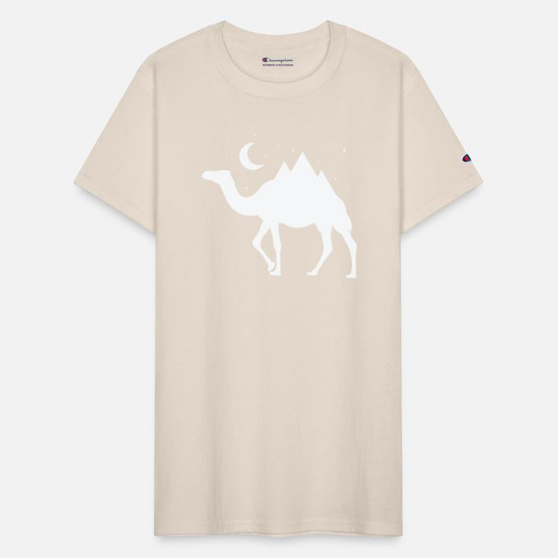 Camel with Mountains as Humps at Night