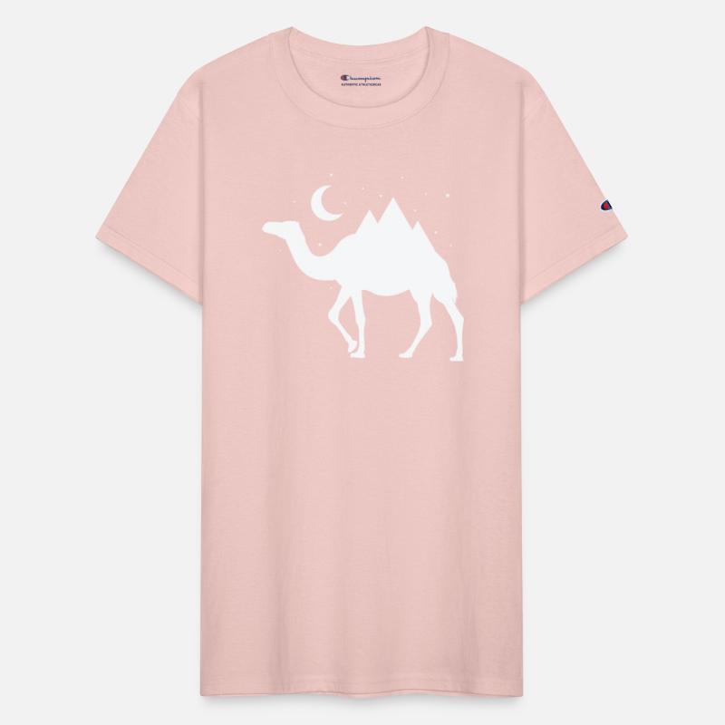 Camel with Mountains as Humps at Night