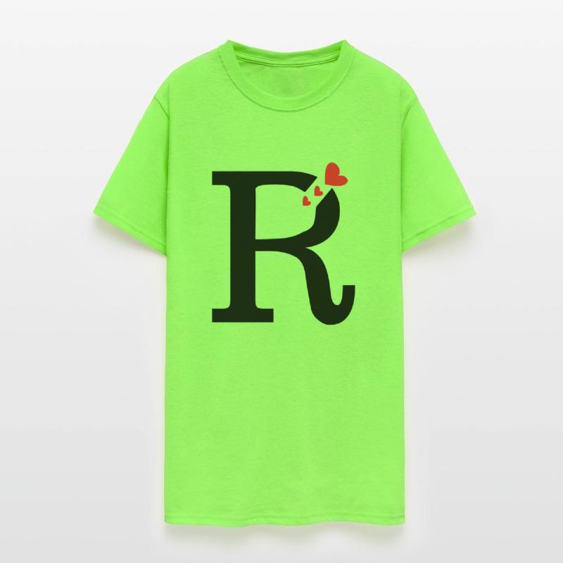 Capital letter R with hearts