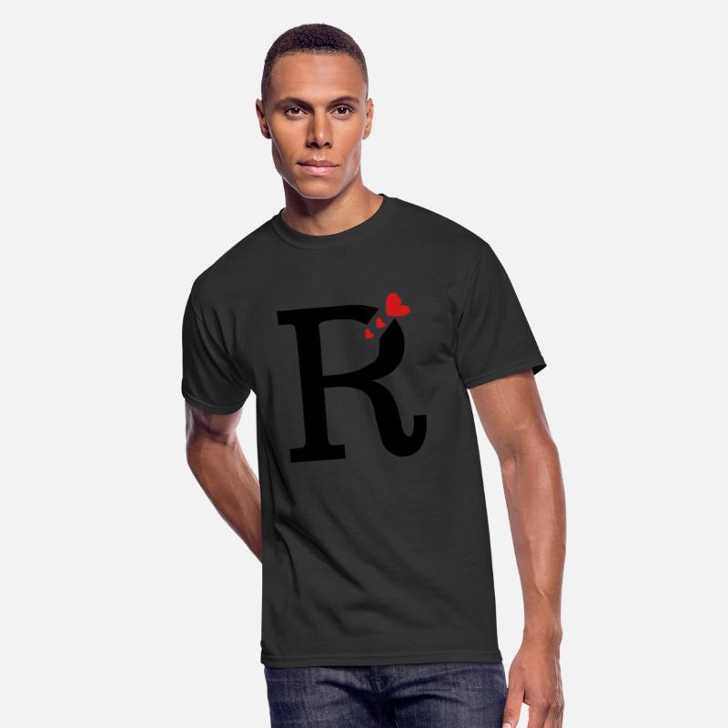Capital letter R with hearts
