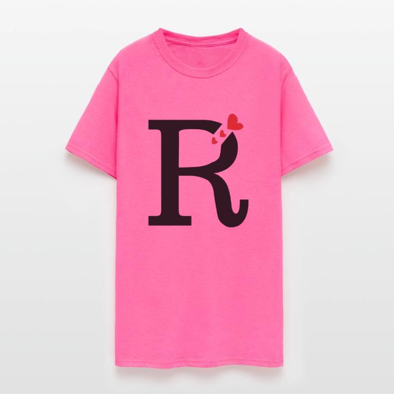 Capital letter R with hearts
