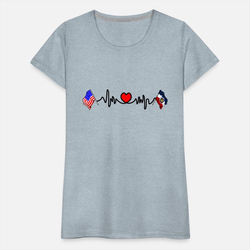 Cardio Heart with Flag USA and Flag Utah