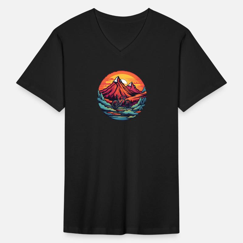 Cartoony Mountain Biking