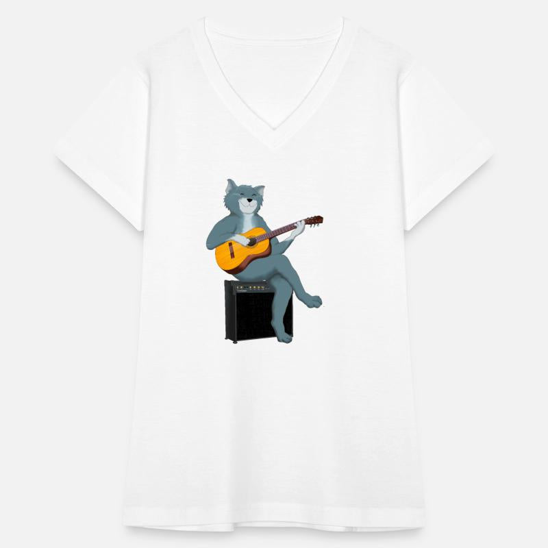 CAT PLAYING ACOUSTIC GUITAR