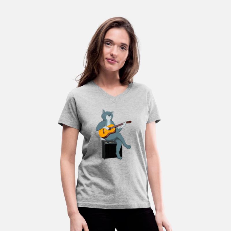 CAT PLAYING ACOUSTIC GUITAR