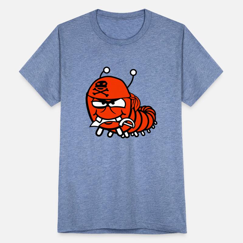 Caterpillar Evil Pirate Sailor Funny Cute Comic