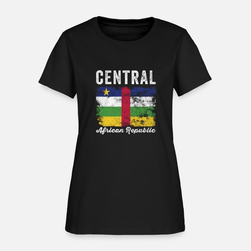 Central African Republic Flag Distressed